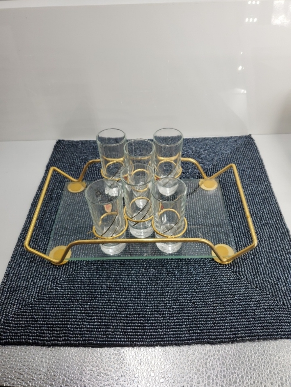 Vintage mid-century modern Barware set, from the 50's. Made in Italy (NAV1)**